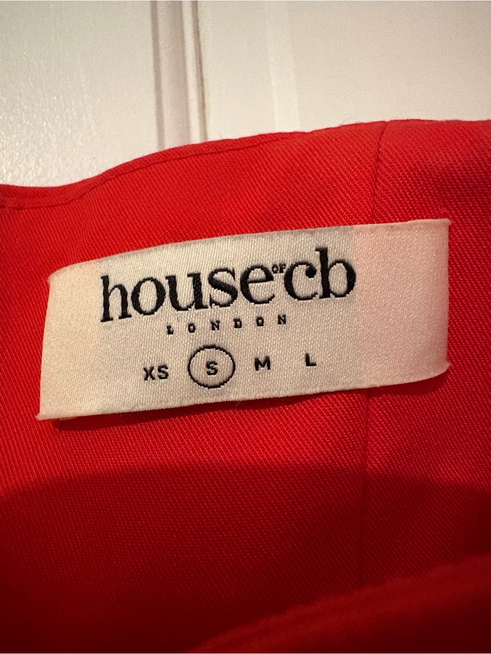 House of CB Red Elizabeth Strapless Midi Dress with Corset Bodice - Picture 8 of 8